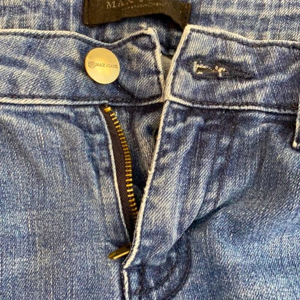 Max Studio Jeans Womens Size 6 Medium Wash Mid Rise Skinny Ankle Jeans - Picture 10 of 15